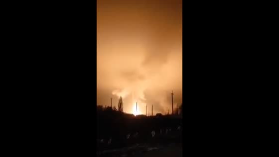 Kalibr missile strikes gas field in Poltava, Ukraine