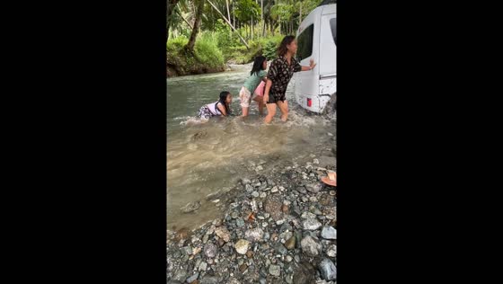 Epic rescue of a stuck car in Davao Oriental, Philippines
