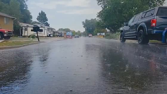 Heavy rain hits Magna, Utah