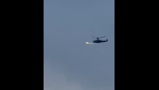 Russian helicopter destroys Ukrainian drone with missile strike in Kaluga, Russia