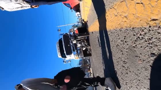 Motorcyclist hit by tank truck in Mexico City: bike completely destroyed