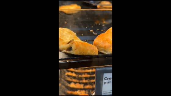 Cockroach spotted on pastries in Lidl store in Marseille, France