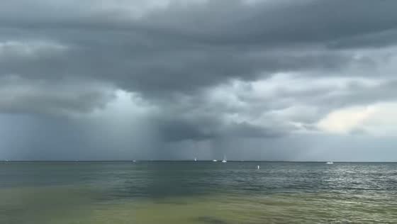 Massive shelf clouds and thunderstorms sweep across Tampa Bay skies 