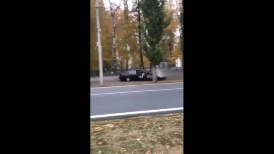 Car leaves scene of accident without driver in Sterlitamak after collision
