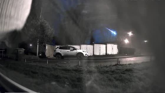 Nighttime spectacle: meteor captured on CCTV in Birmingham, UK