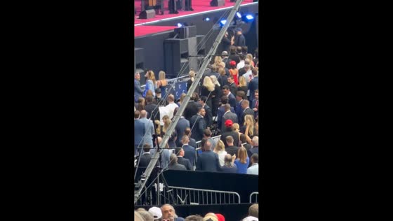 Elon Musk attends Charlie Kirk memorial in Arizona, USA