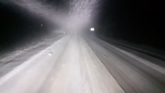 Winter's grip: A9 near Slochd Summit blanketed in heavy snow
