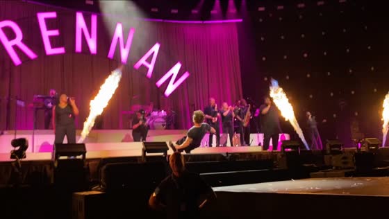 Tom Grennan slips mid-performance in Birmingham, UK