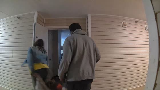 Drunk woman hilariously dragged out of house in North Carolina, USA