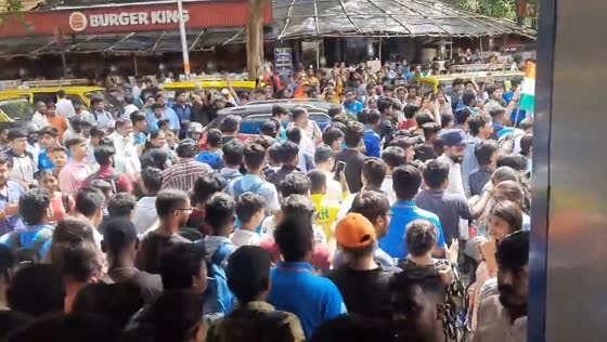 Massive crowd gathers at Churchgate Station for team India's World Cup victory parade