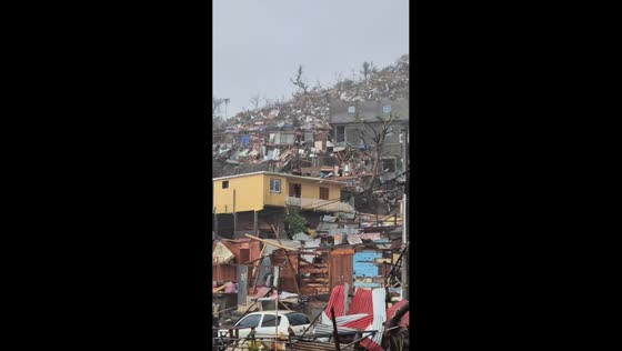 Cyclone Chido aftermath in Kaweni, Mayotte