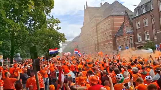 Orange legion takes over Hamburg ahead of Netherlands vs. Poland Euro 2024 match