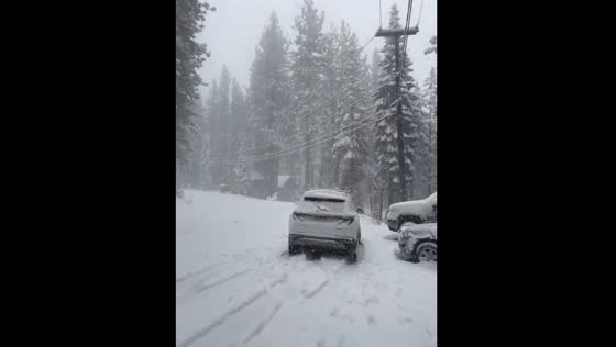 Heavy snowfall hits South Lake Tahoe, California
