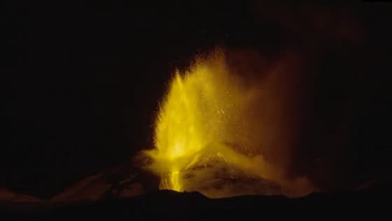 Massive eruption lights up night sky: Mount Etna's spectacular show