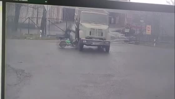 Cyclist hospitalized after collision with ZIL truck in Bryansk Oblast, Russia