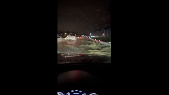 Montecito, California: video captures treacherous flooded road