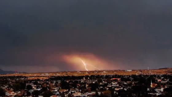 Lightning strikes Magna, Utah