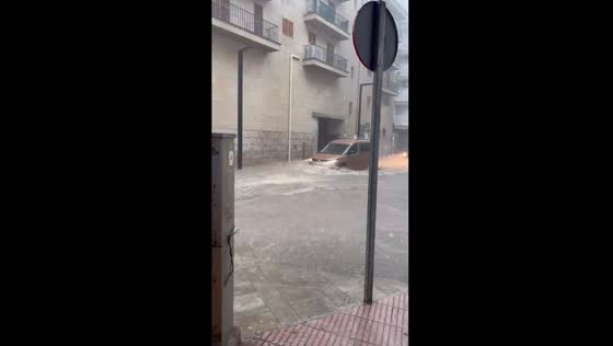 Torrential rainfall transforms Mallorca's streets into waterways