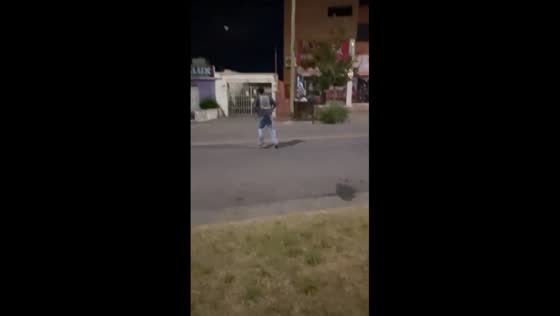 Shoe flies off as Benjamin kicks plastic bottle in Argentina