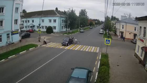 Woman injured after bicycle-car collision in Sudogda, Russia
