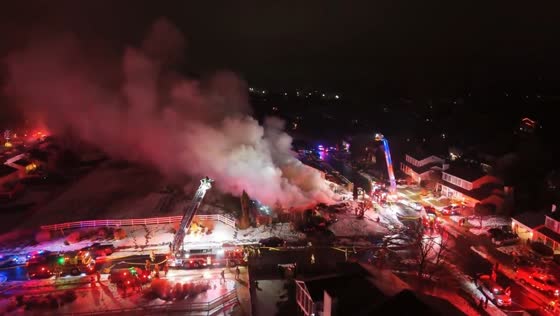 Explosion and house fire trigger neighborhood evacuations in Centreville, Virginia, USA