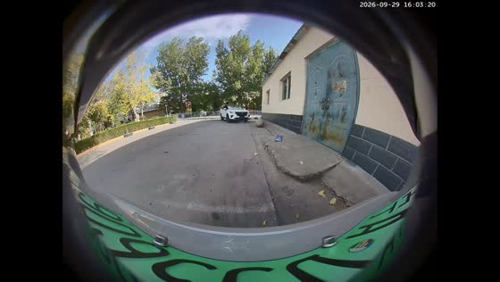 Vehicle hits spherical bollard and causes further damage in Ningxia, China