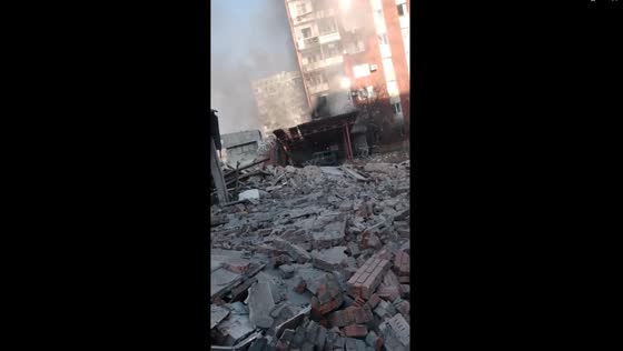 Devastation unleashed: archery attack ravages Bakhmut amidst ongoing Ukraine-Russia conflict