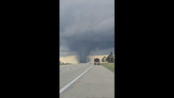 Interstate encounter: witnessing a tornado's fury