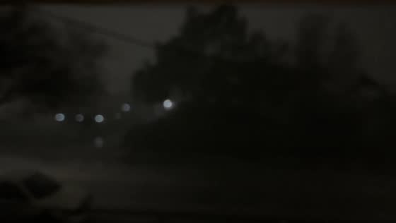 Heavy rain and lightning storm soak Garden Grove, California, USA