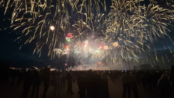 Fejerija 2026 International Fireworks Festival lights up the night in Kaunas, Lithuania