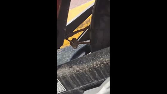 Motorcyclist finds house key stuck in their motorcycle wheel