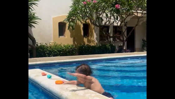 Toddler falls into pool in Venezuela