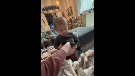The mother's playful response to her son's unusual request