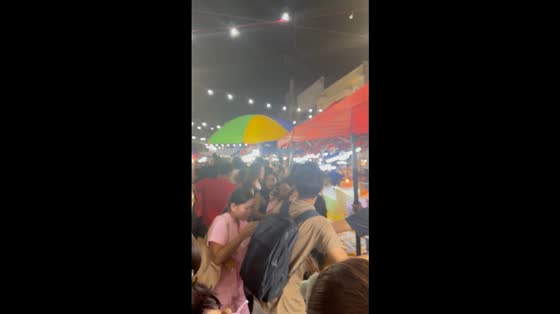 Earthquake strikes night market during food adventure in Cebu, Philippines