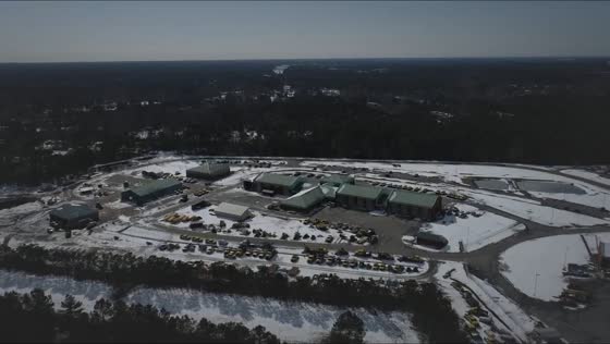 Snow melting and cleanup in New Hanover, North Carolina, USA