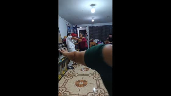 Drunk dancing mishap nearly topples TV in Lima, Peru