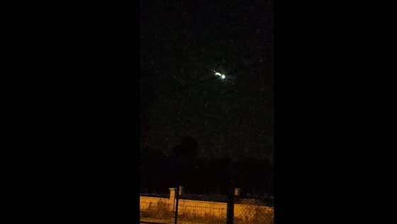 Meteor streaks across Arifiye sky