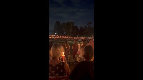 Massive crowd attends Charlie Kirk vigil in Burlington, USA