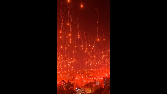 Thousands of fireworks illuminate Bab El Oued during MC Alger celebration in Algeria