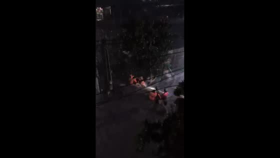 Rescue efforts amid heavy flooding in Caloocan, Philippines