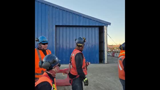 Strong earthquake shakes area near warehouse in Sierra Gorda, Chile