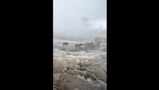 Rare hailstorm hits tibetan area of Sichuan Province, China