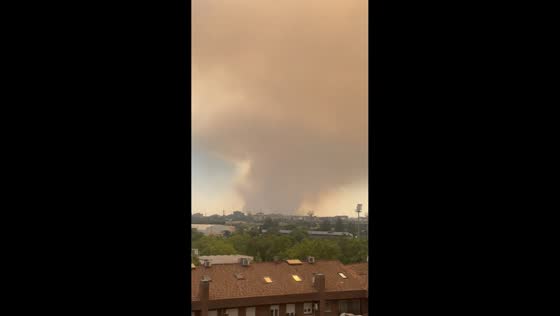 Massive forest fire triggers Level 2 emergency in Alcorcón, Spain
