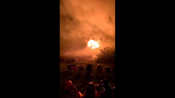 Fireworks display erupts in unexpected explosion in Louisville, Kentucky, USA
