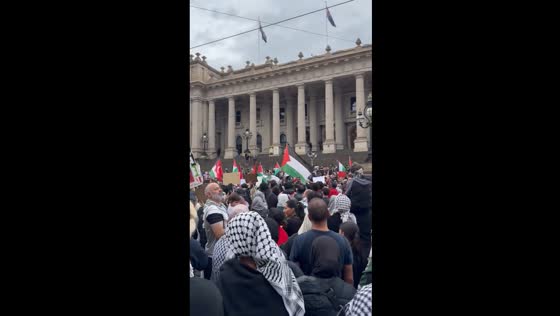 Protest in Melbourne: solidarity with Palestinians amid Gaza-Israel conflict