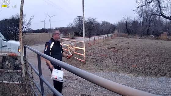 Frustrating delivery: package tossed wrong house in Grady County, Oklahoma, USA