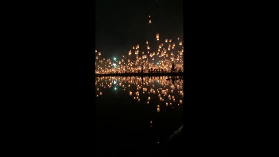 Khom Loy festival in Chiang Mai, Thailand