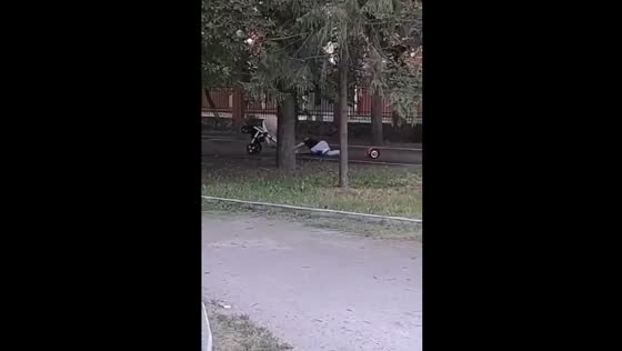 Mother's hoverboard stroller ride takes a dangerous turn in Yekaterinburg