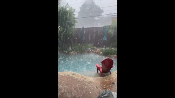 Golf ball and tennis ball hail pummels Hurst, Texas