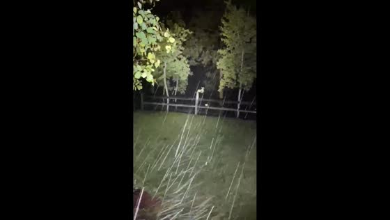 Nighttime storm at 2,500m in Woodland Park, Colorado, USA